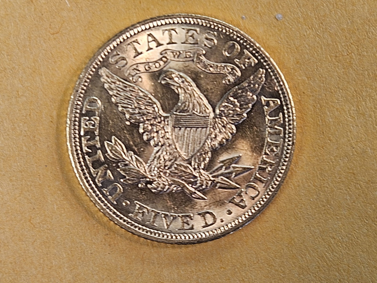 GOLD! Choice Brilliant Uncirculated GOLD 1904 Liberty Head Five Dollars - 5