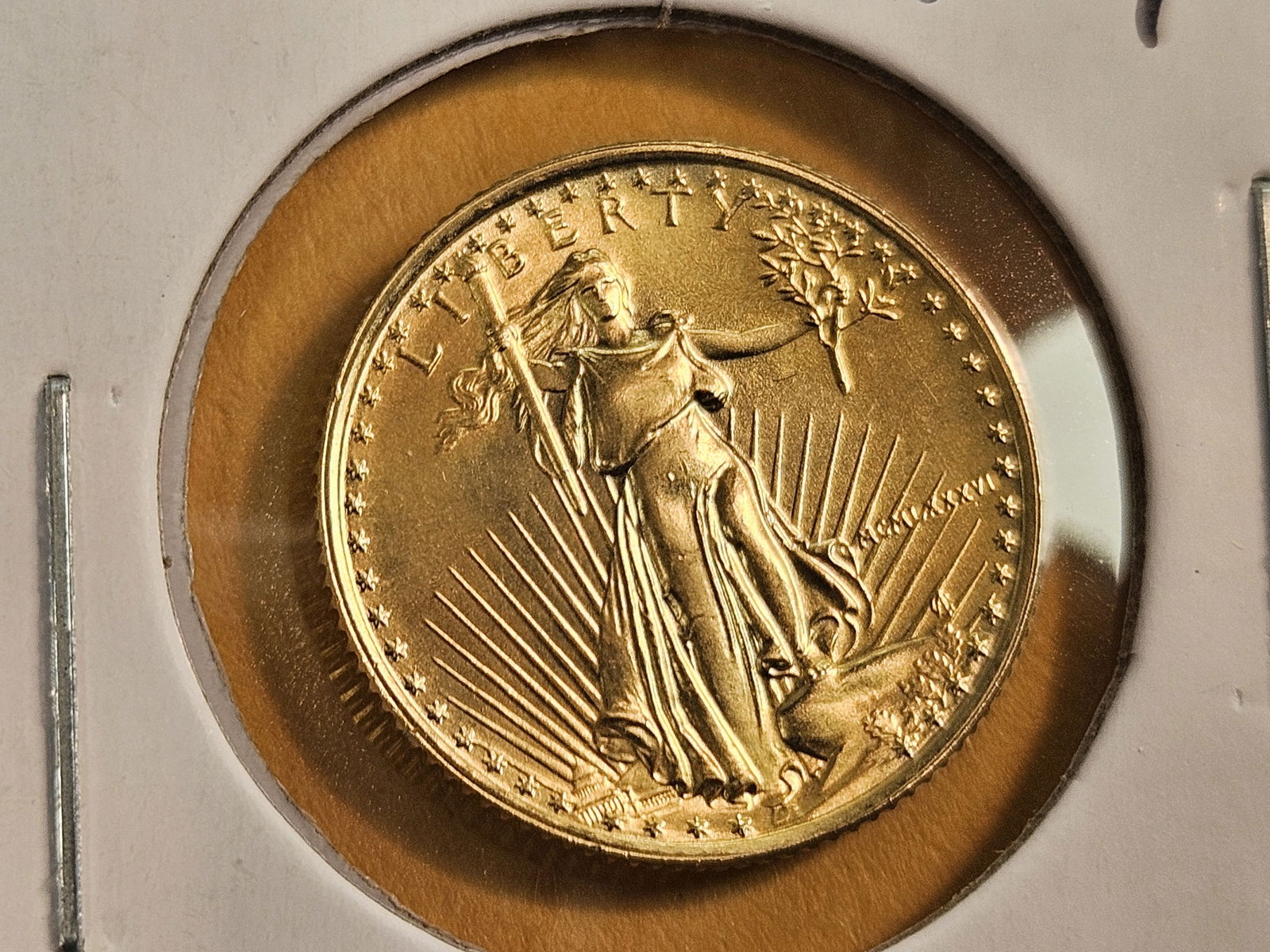 * GOLD! KEY DATE! GEM Brilliant Uncirculated 1986 American Gold Eagle Five Dollars - 3
