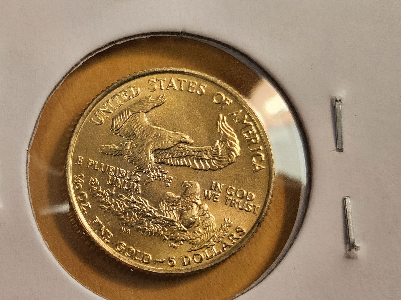 * GOLD! KEY DATE! GEM Brilliant Uncirculated 1986 American Gold Eagle Five Dollars - 4