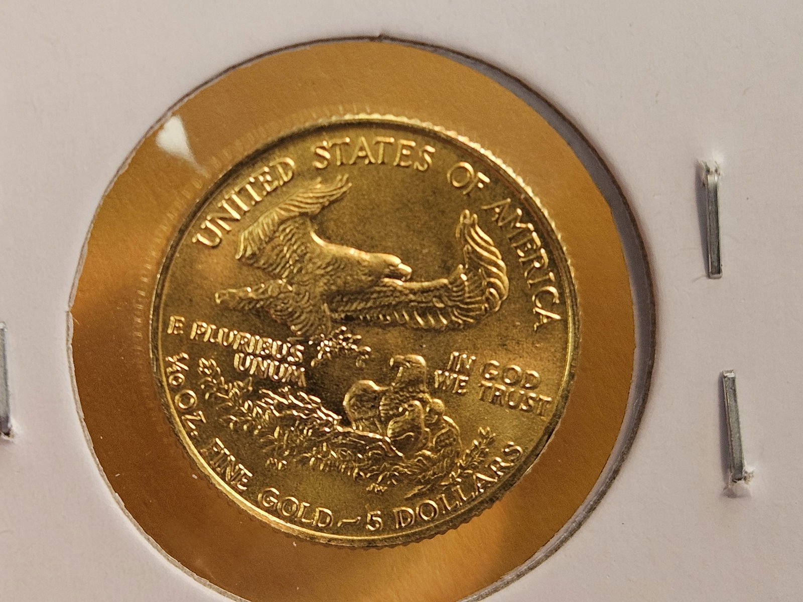 * GOLD! KEY DATE! GEM Brilliant Uncirculated 1986 American Gold Eagle Five Dollars - 5