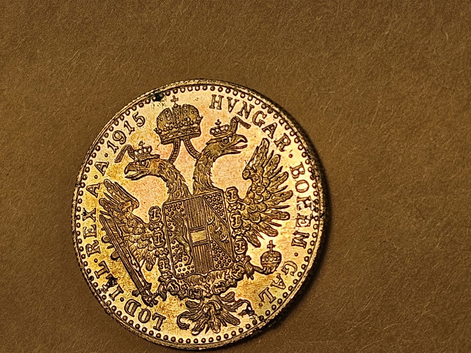 GOLD! GEM 1915-A Gold Austria Ducat - 12