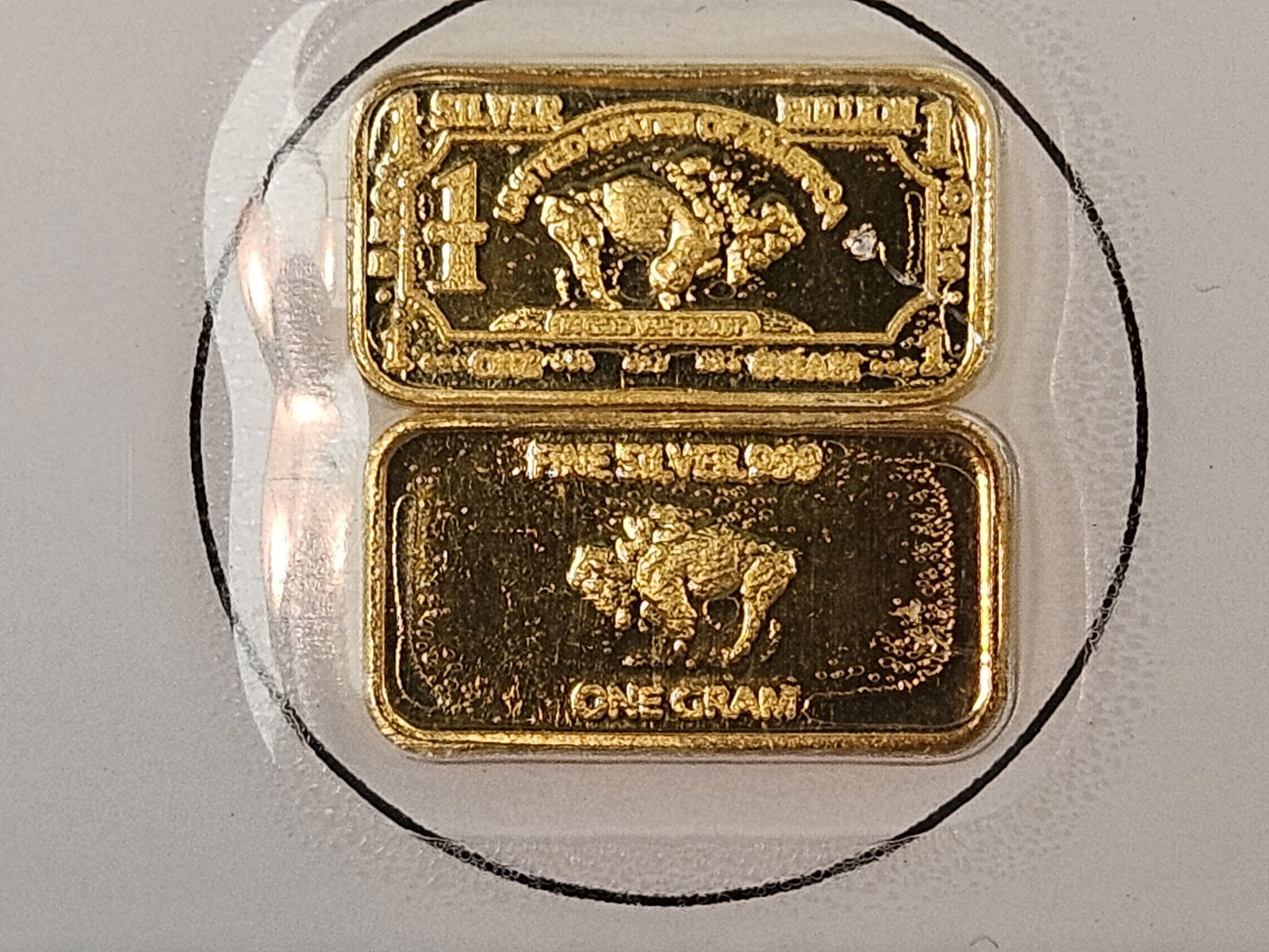 GOLD! TWO GRAMs of .9999 fine gold (1 of 3)