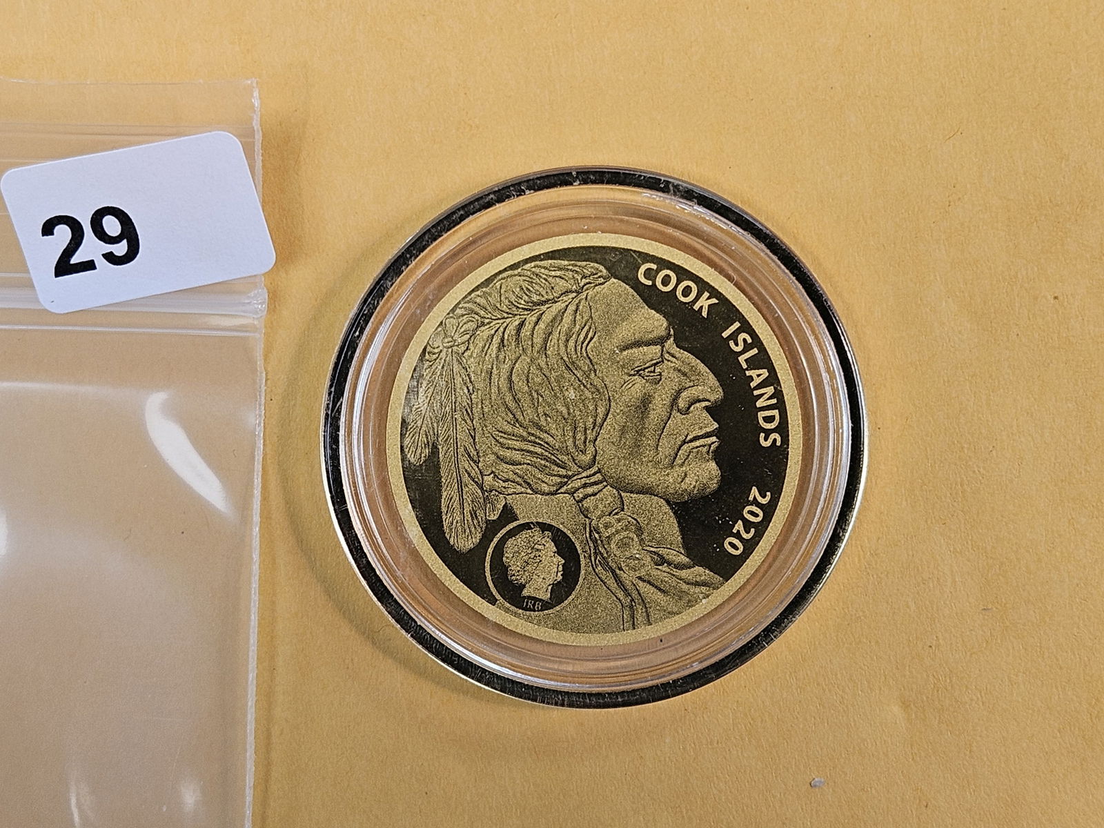 GOLD! GEM 2020 Cook Islands gold Five Dollars: A tribute to the United States copy 