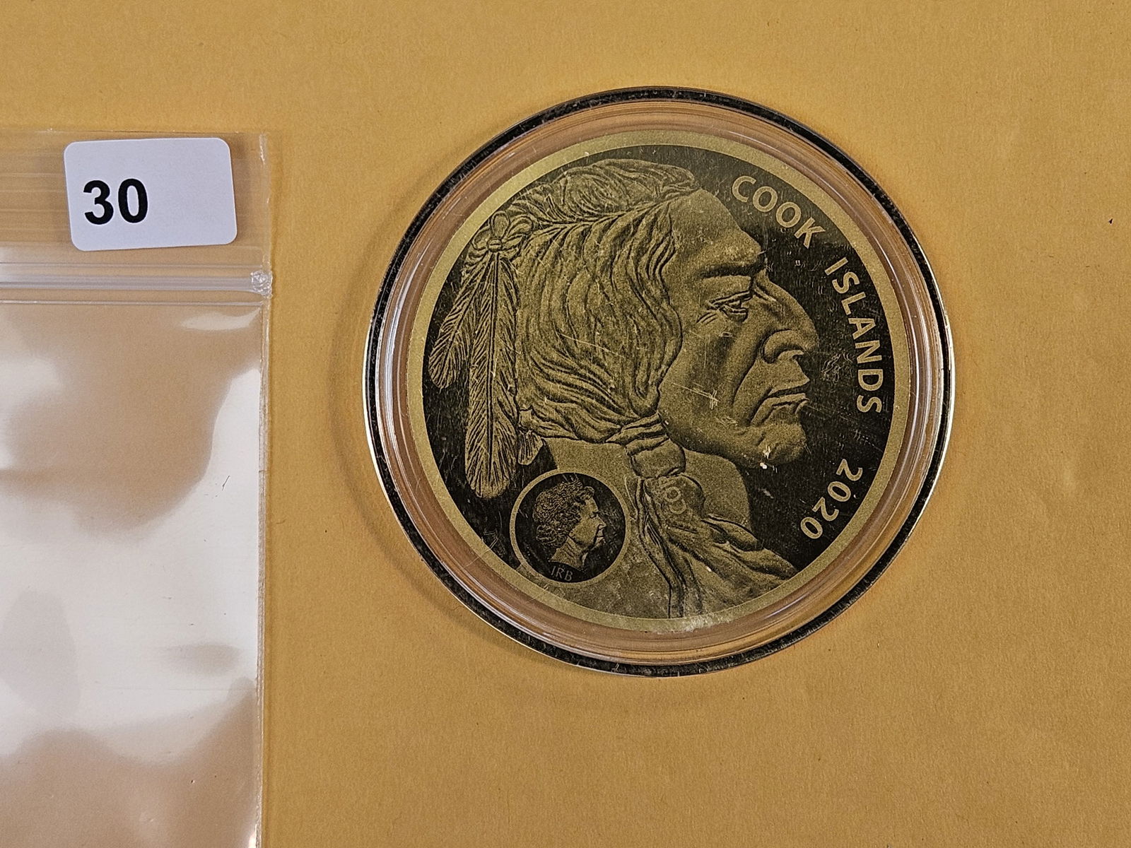 GOLD! GEM 2020 Cook Islands gold Twenty-Five Dollars: A tribute to the United States copy 