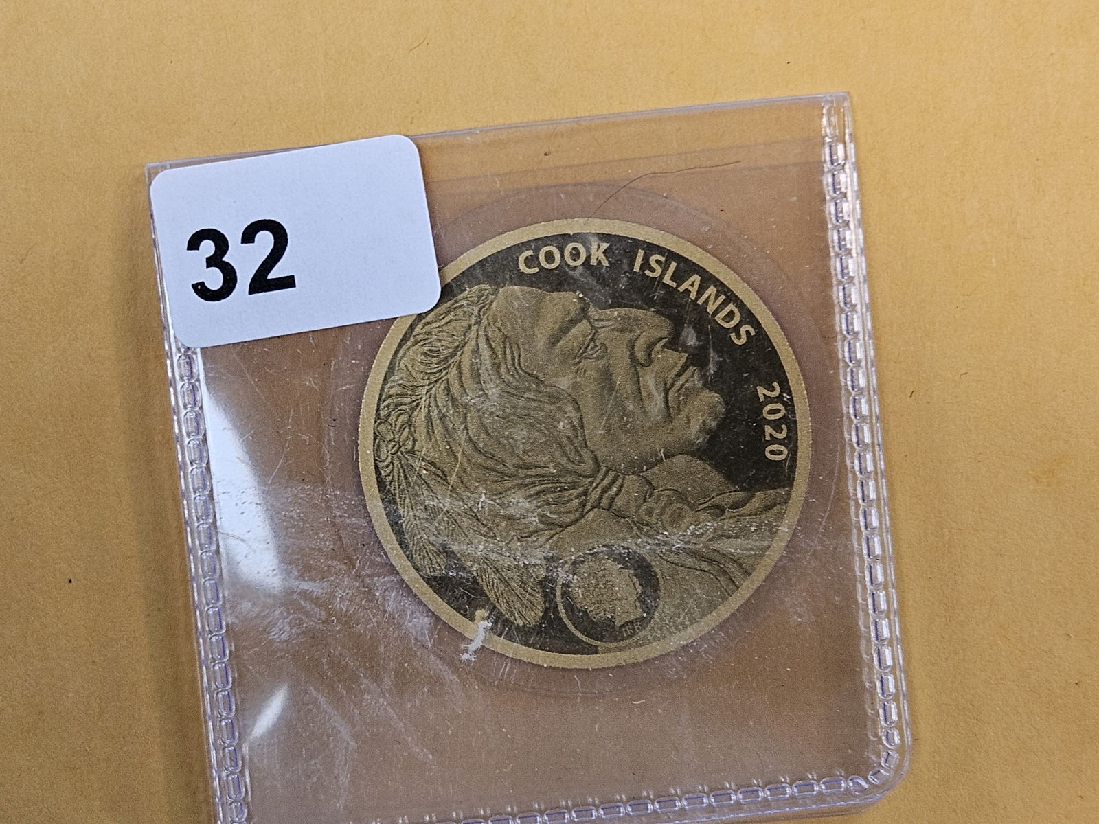 GOLD! GEM 2020 Cook Islands gold Five Dollars: A tribute to the United States copy 