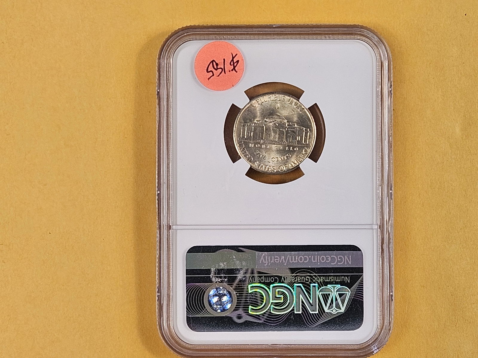 Superb GEM! NGC 1944-D Silver Wartime Jefferson Nickel in Mint State 67 - 3