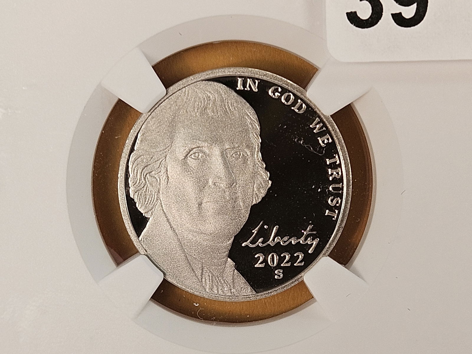 PERFECT! NGC 2022-S Jefferson Nickel in Proof 70 Ultra Cameo: Perfect Grade! 