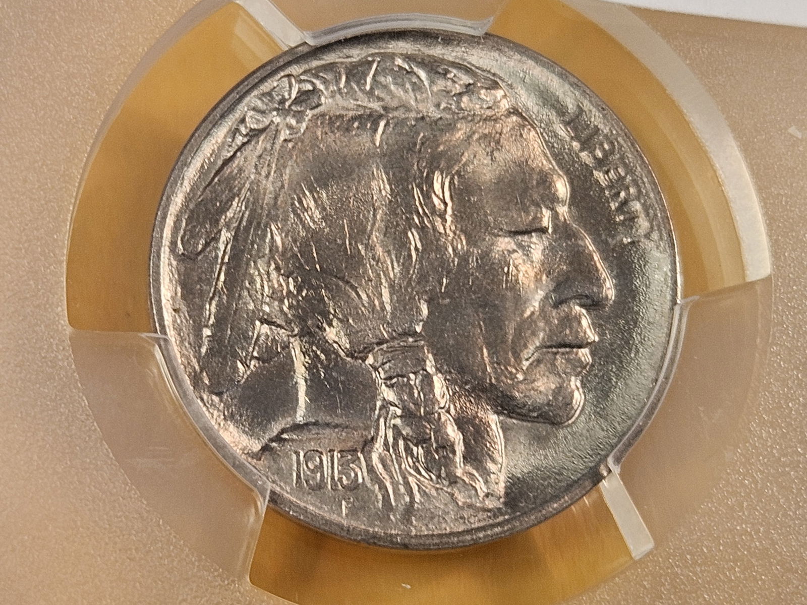 GEM! PCGS 1913 Buffalo Nickel in Mint State 65 - 3