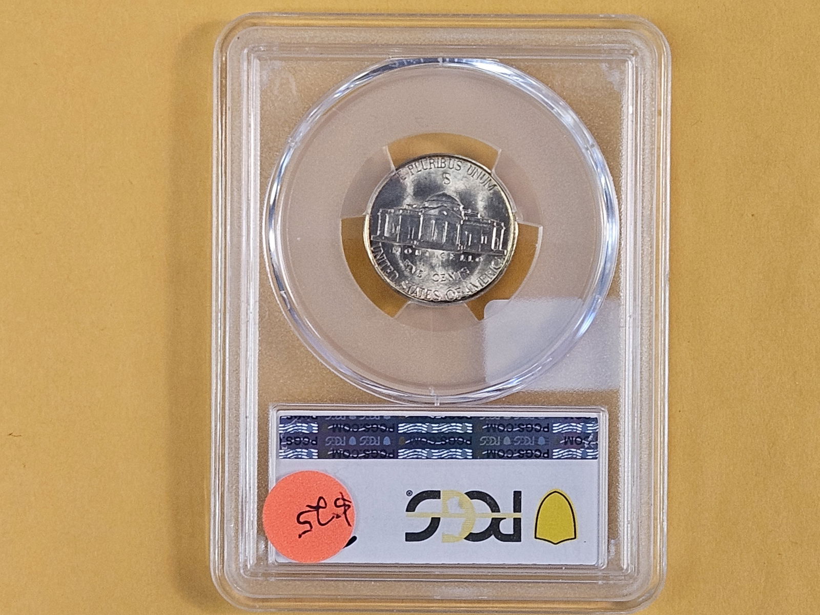 GEM! PCGS 1944-S Silver Wartime Jefferson Nickel in Mint State 65 - 3