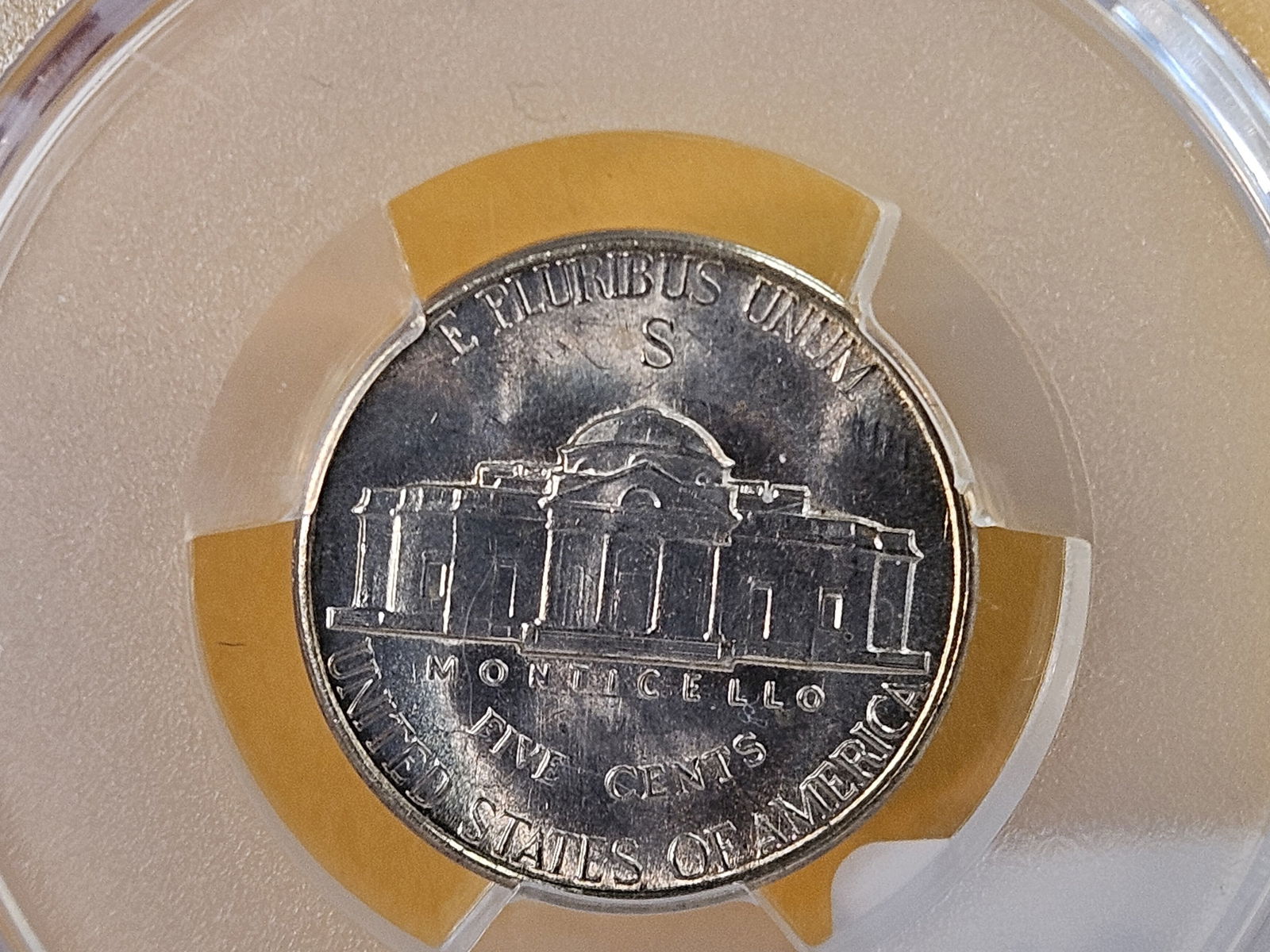 GEM! PCGS 1944-S Silver Wartime Jefferson Nickel in Mint State 65 - 4