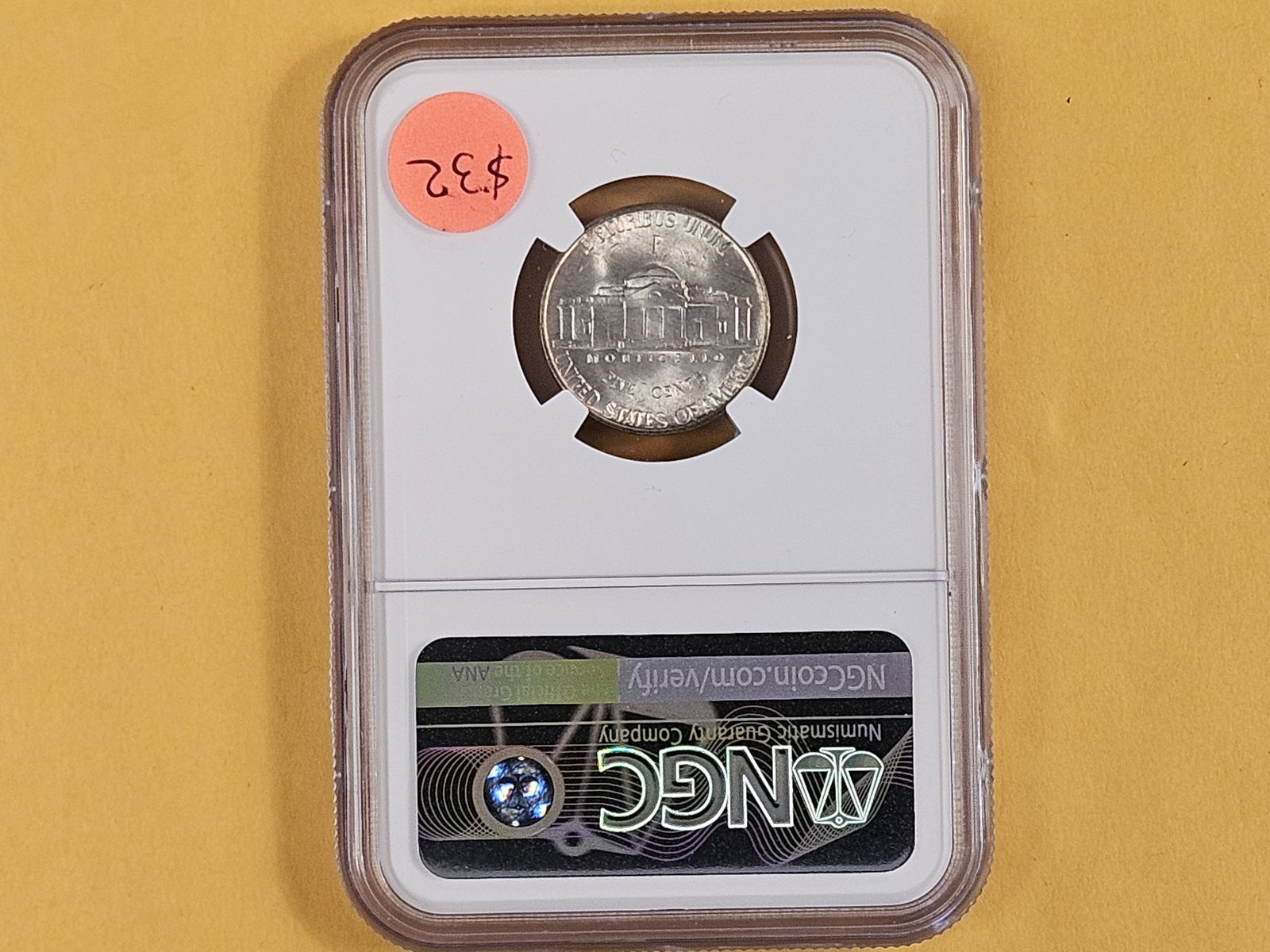 GEM! NGC 1943 Silver Wartime Jefferson Nickel in Mint State 66 - 3