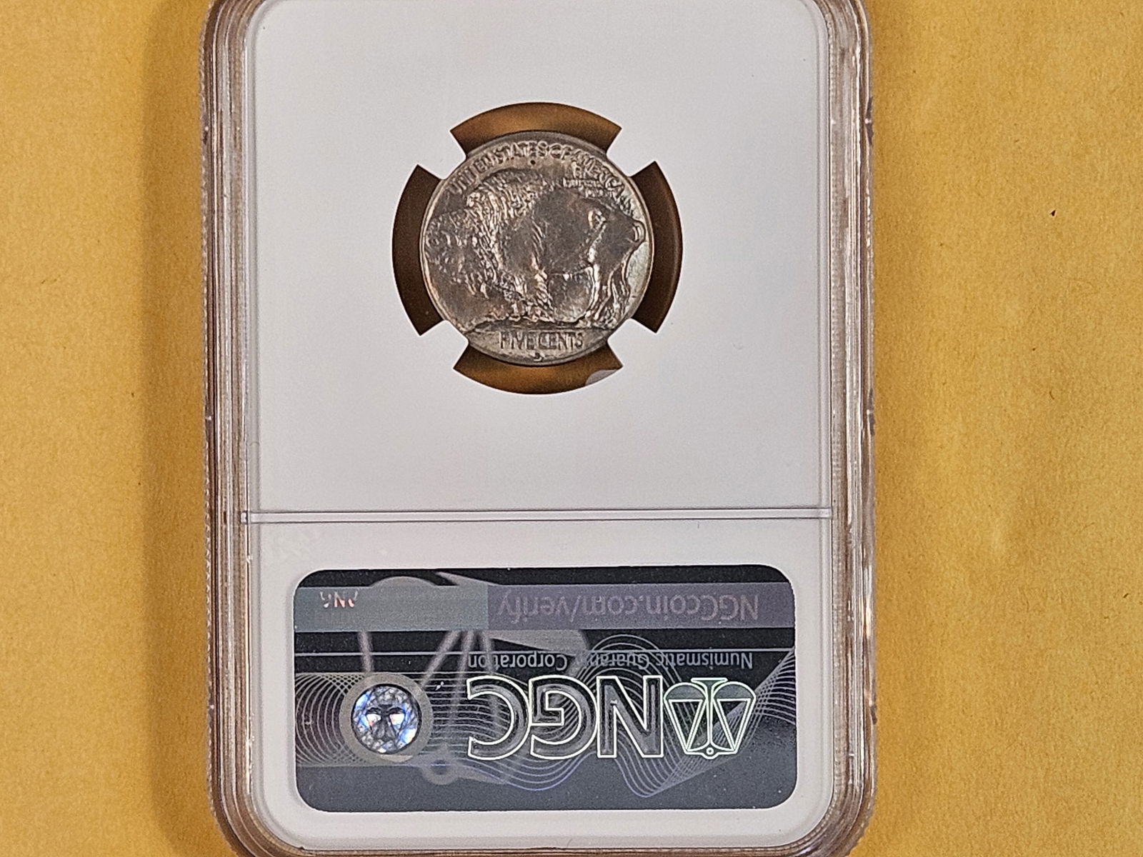 KEY DATE! GEM! NGC 1913-D Type 1 Buffalo Nickel in Mint State 65 - 7