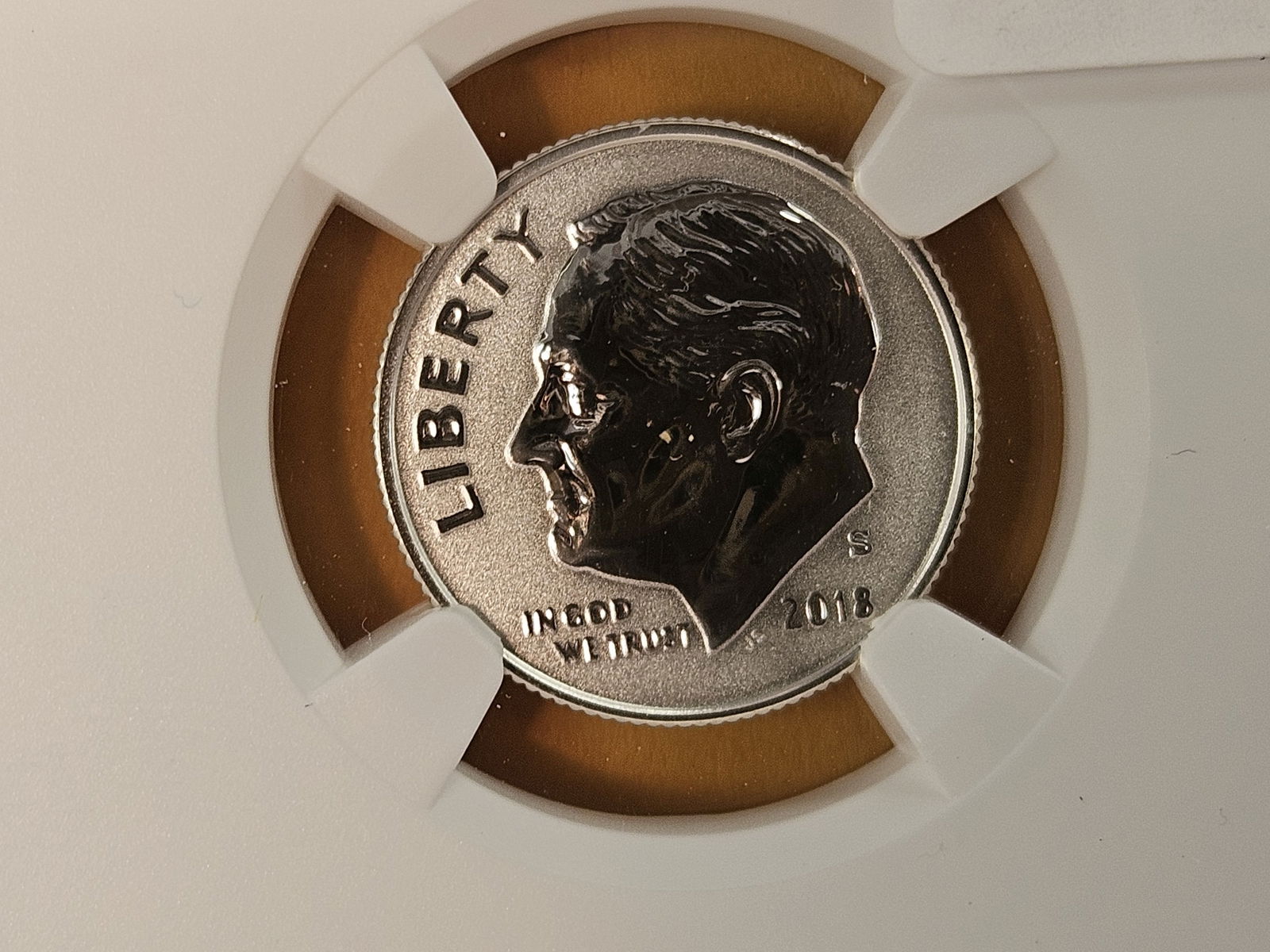 PERFECT! NGC 2018-S SILVER Roosevelt Dime in Proof 70 REVERSE PROOF: Perfect Grade! Cool reverse proof! 