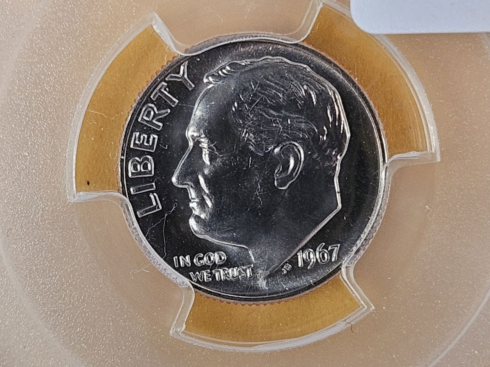 Superb GEM! PCGS 1967 SMS Roosevelt Dime in Specimen 67: Special Mint Set 