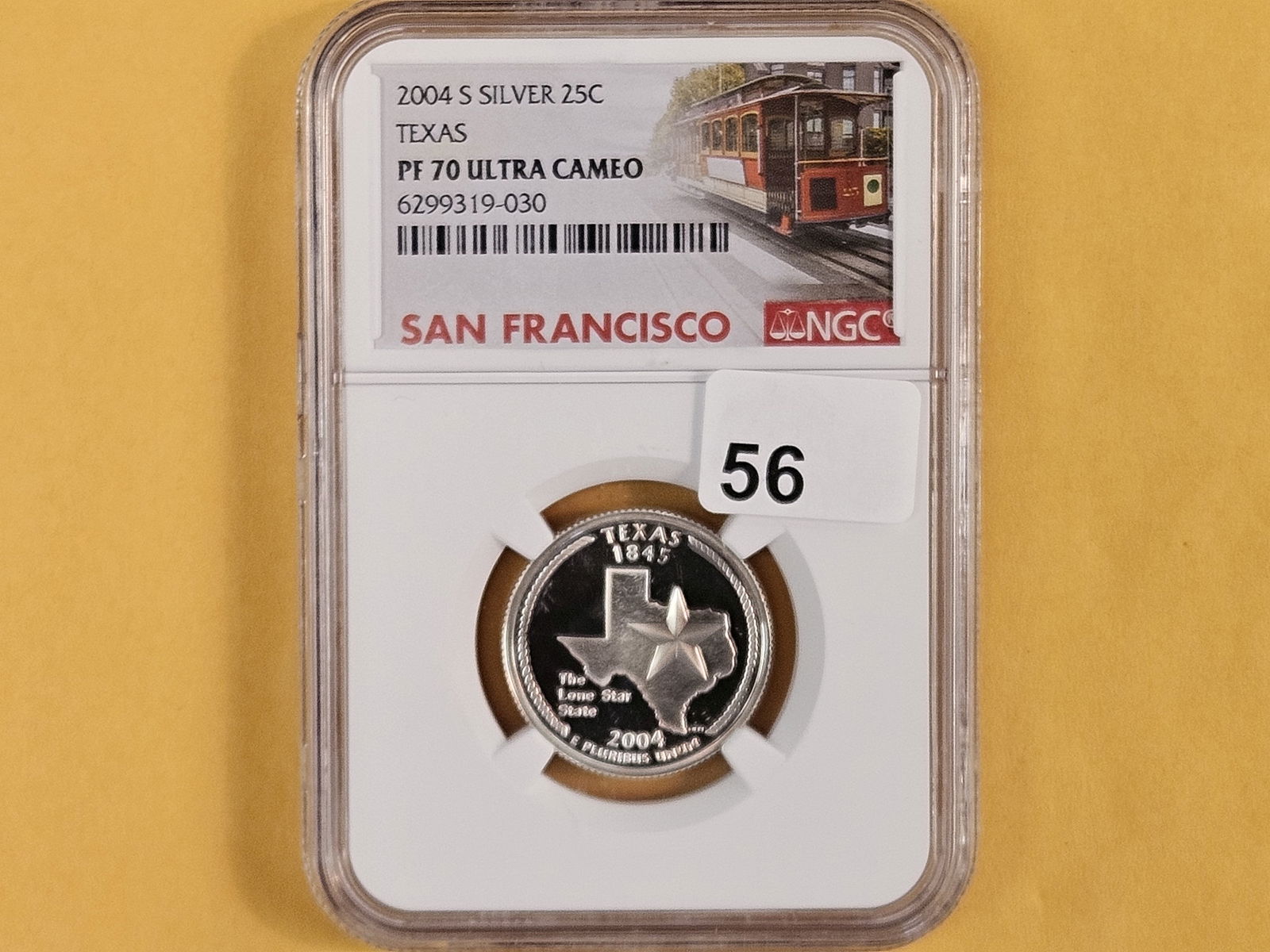 PERFECT! NGC 2004-S SILVER Washington Quarter in Proof 70 Ultra Cameo - 2