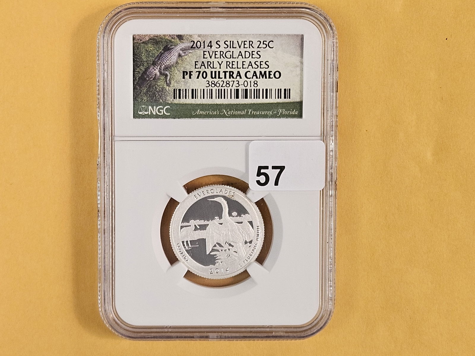 PERFECT! NGC 2014-S SILVER Washington Quarter in Proof 70 Ultra Cameo - 2