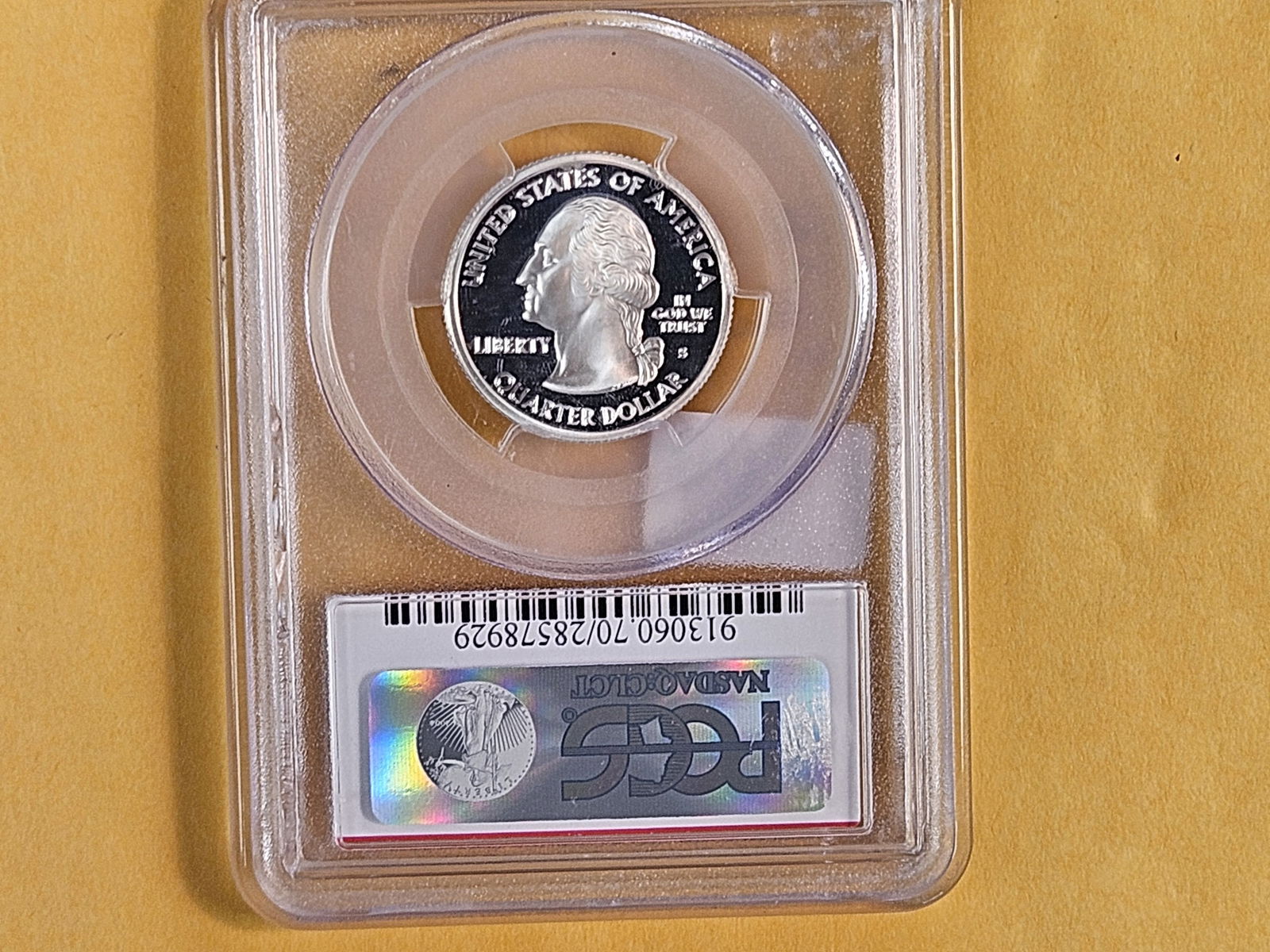 PERFECT! PCGS 2005-S SILVER Washington Quarter in Proof 70 Deep Cameo - 3