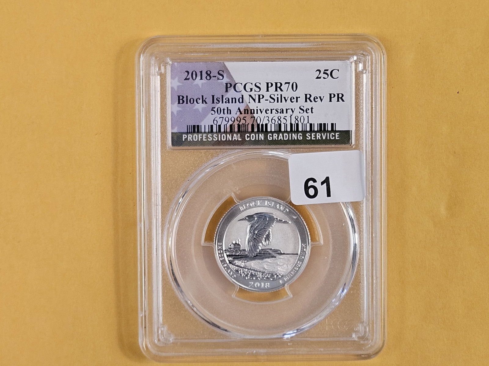 PERFECT! PCGS 2018-S SILVER Washington Quarter in Proof 70 Deep Cameo - 2