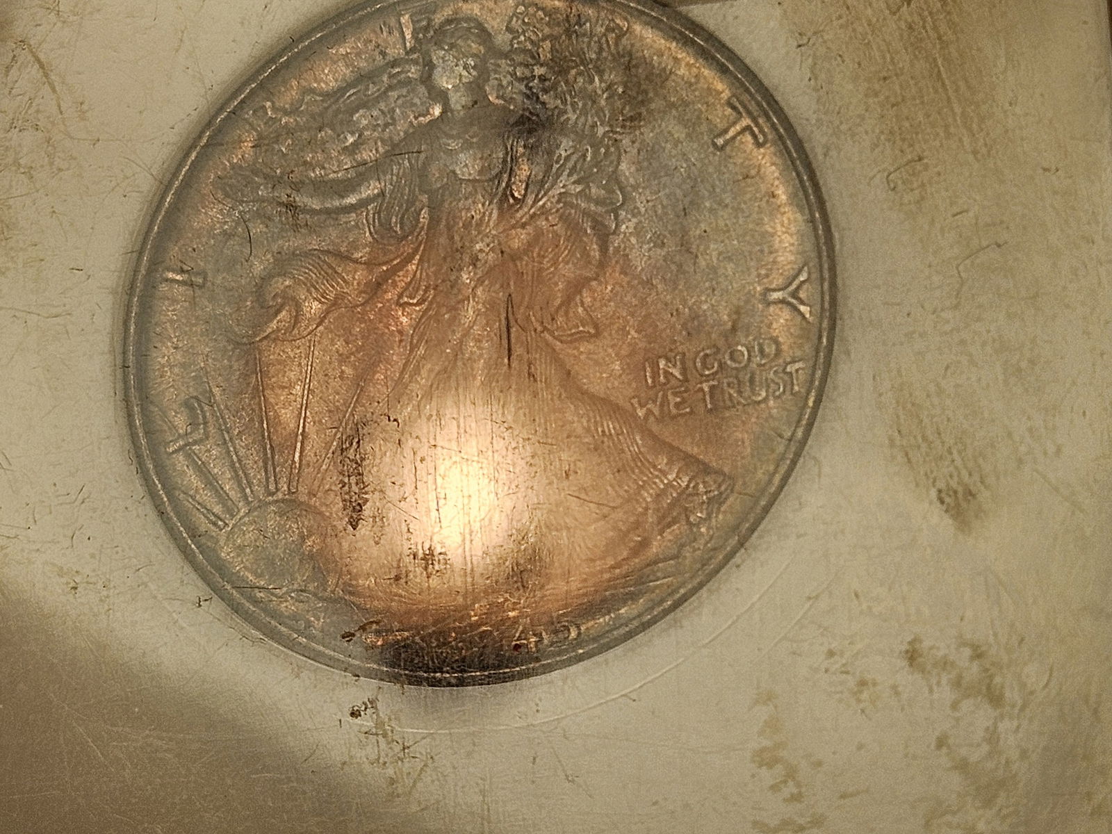 NGC 1945 Walking Liberty half Dollar in Mint State 64 - 3