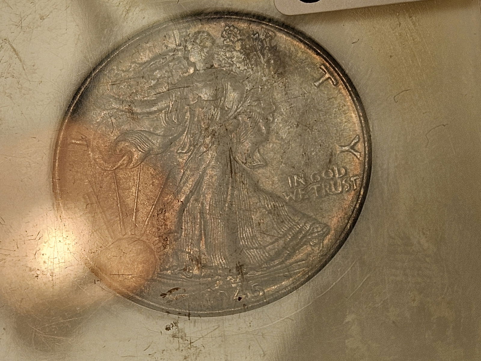 NGC 1945 Walking Liberty half Dollar in Mint State 64 - 4