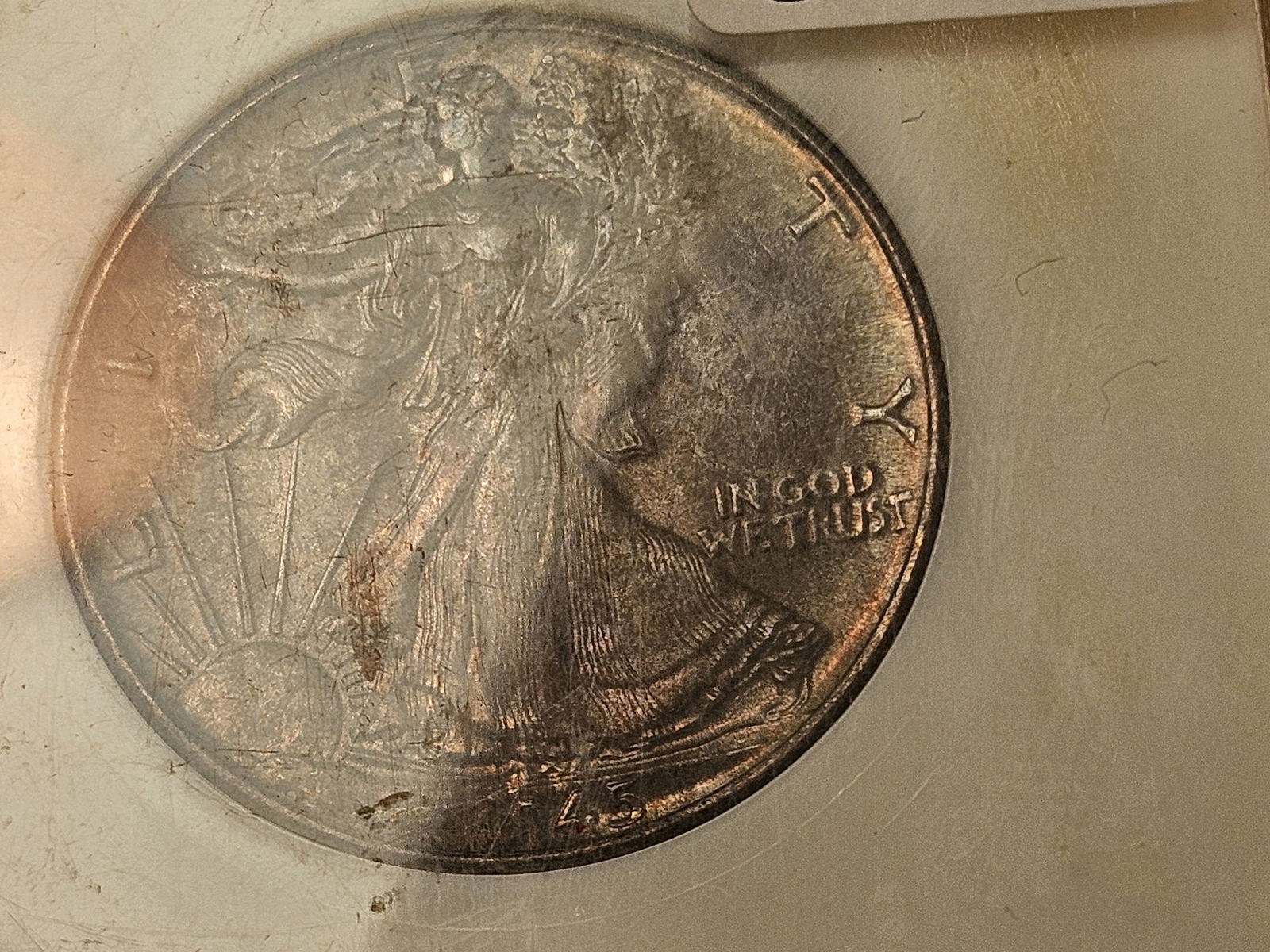 NGC 1945 Walking Liberty half Dollar in Mint State 64 - 5