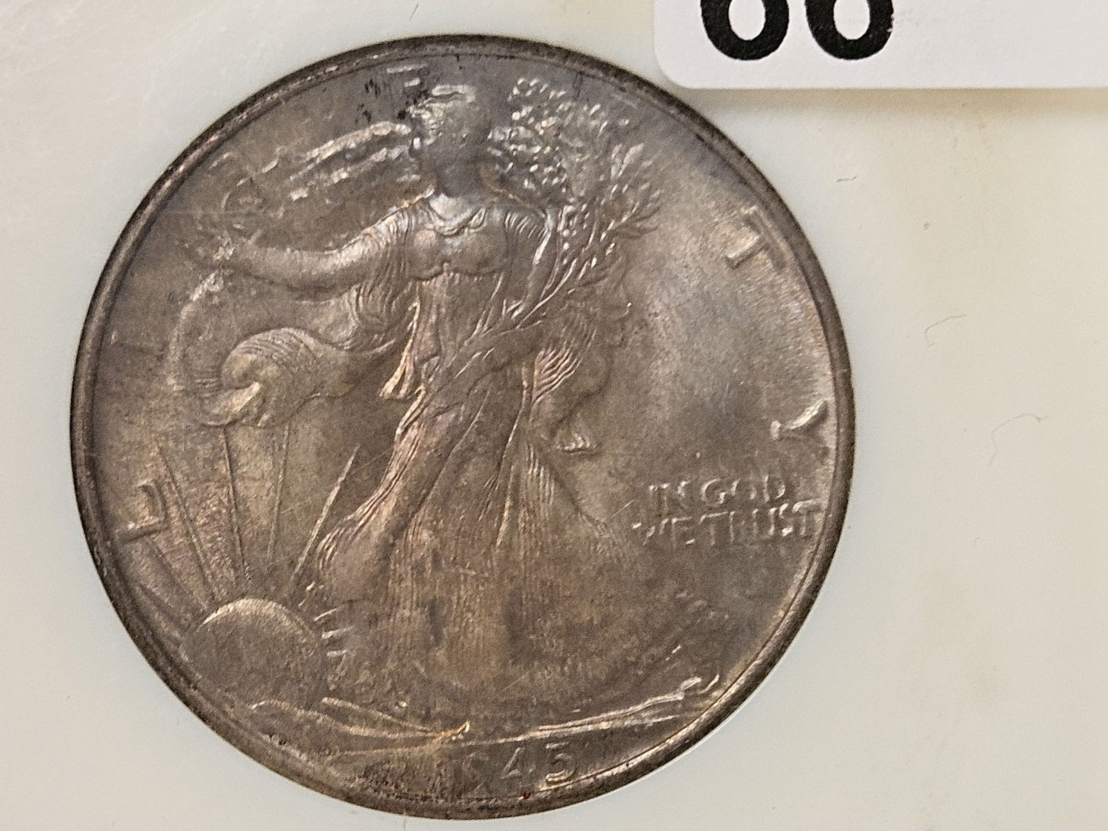 NGC 1945 Walking Liberty half Dollar in Mint State 64 - 7