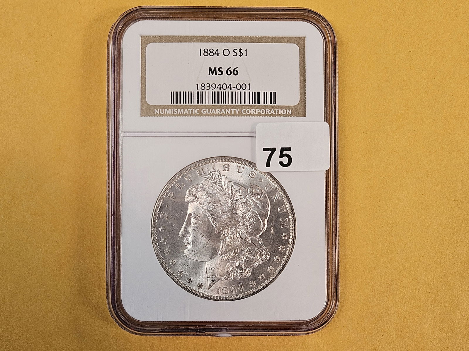 GEM! NGC 1884-O Morgan Dollar in Mint State 66 - 2