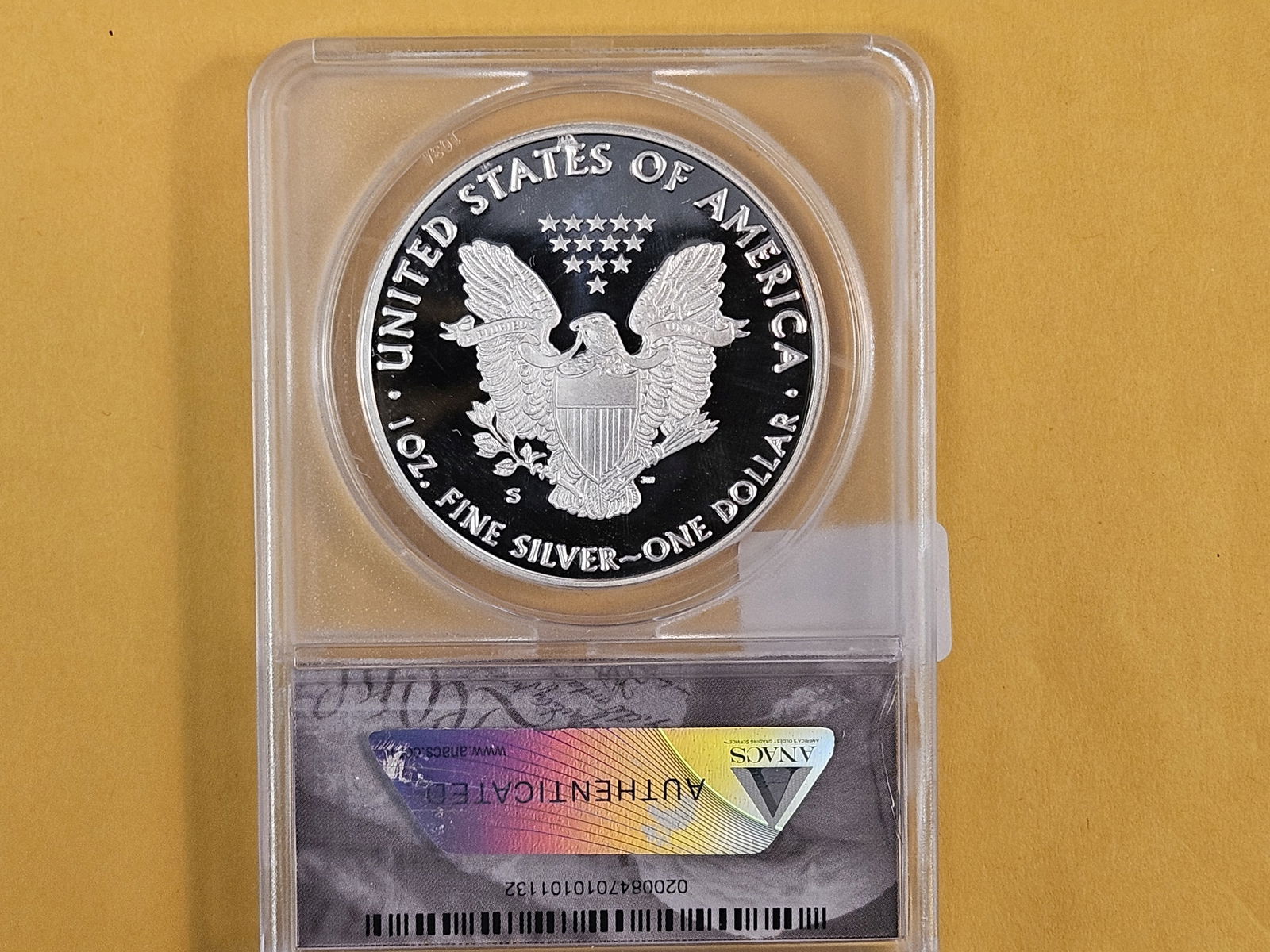 PERFECT! ANACS 2020-S American Silver Eagle in Proof 70 Deep Cameo - 3