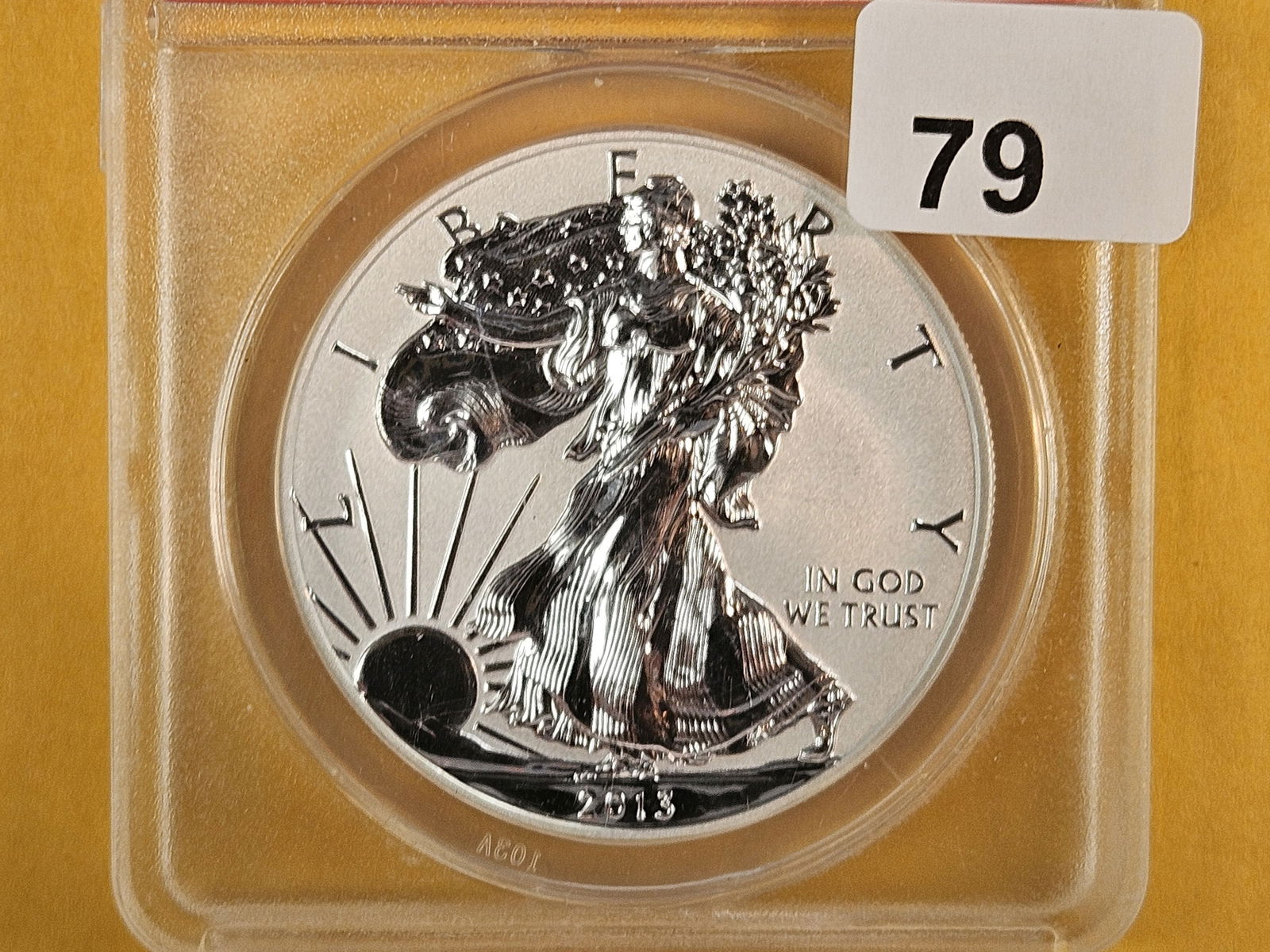 PERFECT! ANACS 2013-W American Silver Eagle in RP 70 Deep Cameo: FOORP ESREVER!!! 