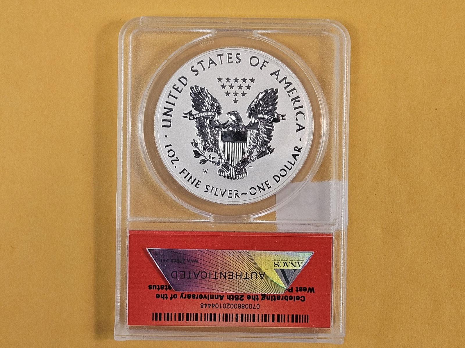 PERFECT! ANACS 2013-W American Silver Eagle in RP 70 Deep Cameo - 3