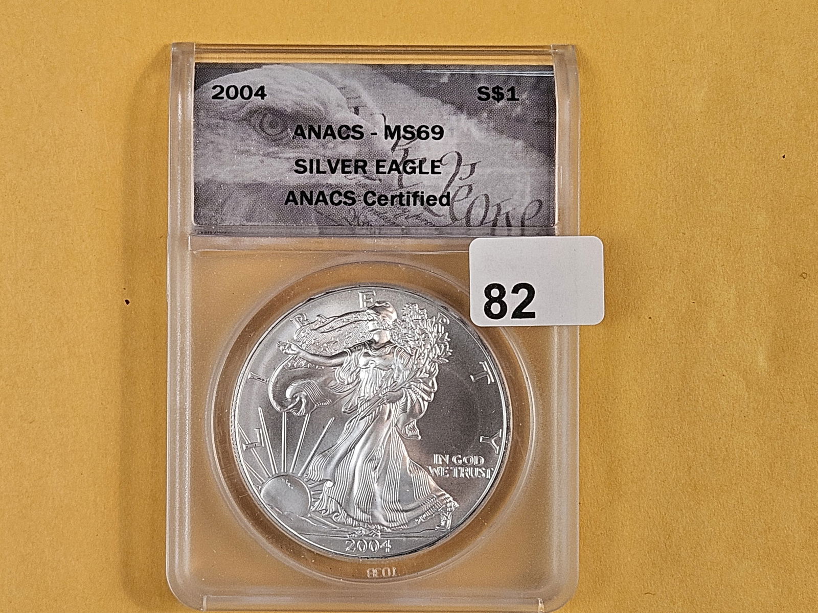 ANACS 2004 American Silver Eagle (1 of 2)