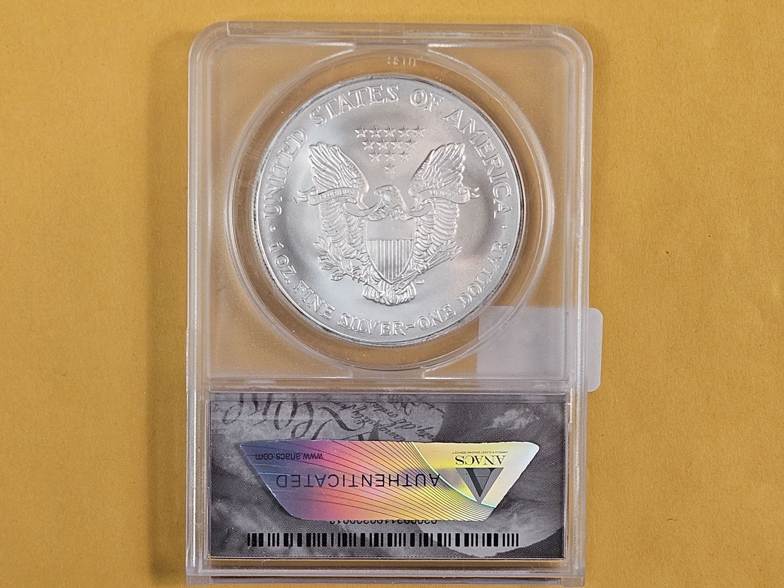 ANACS 2004 American Silver Eagle - 2