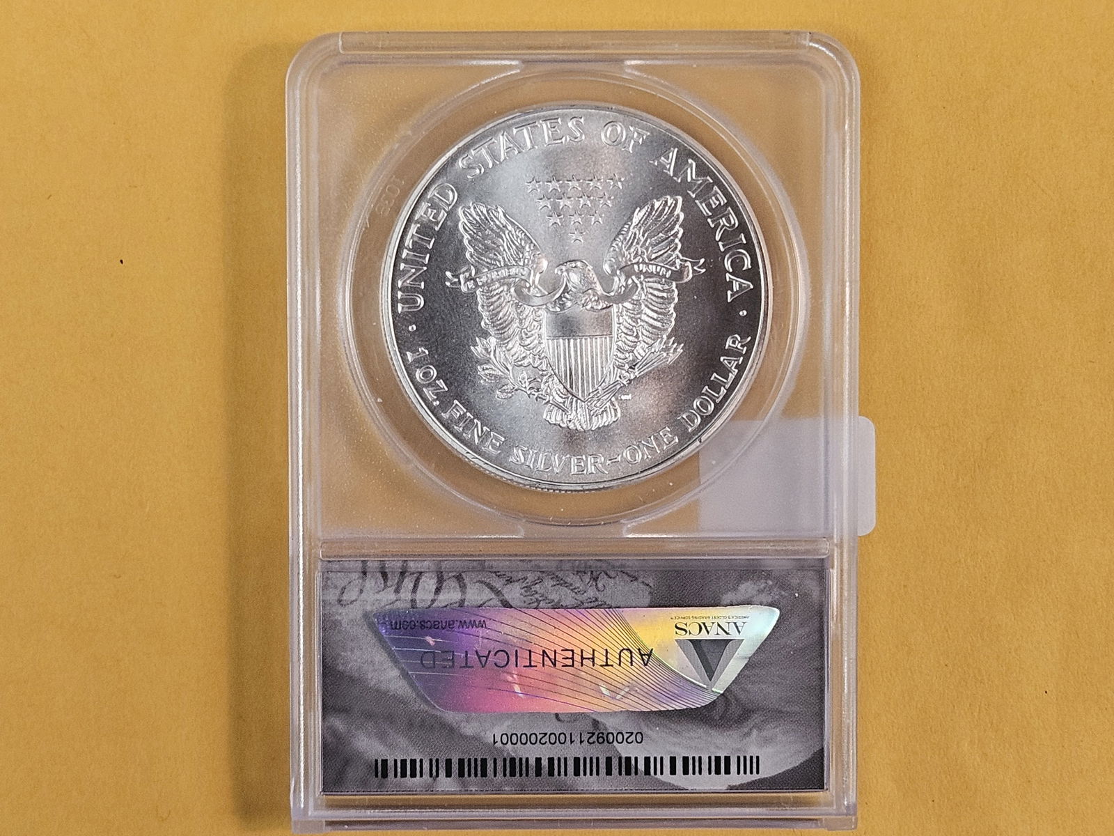 ANACS 1995 American Silver Eagle - 2