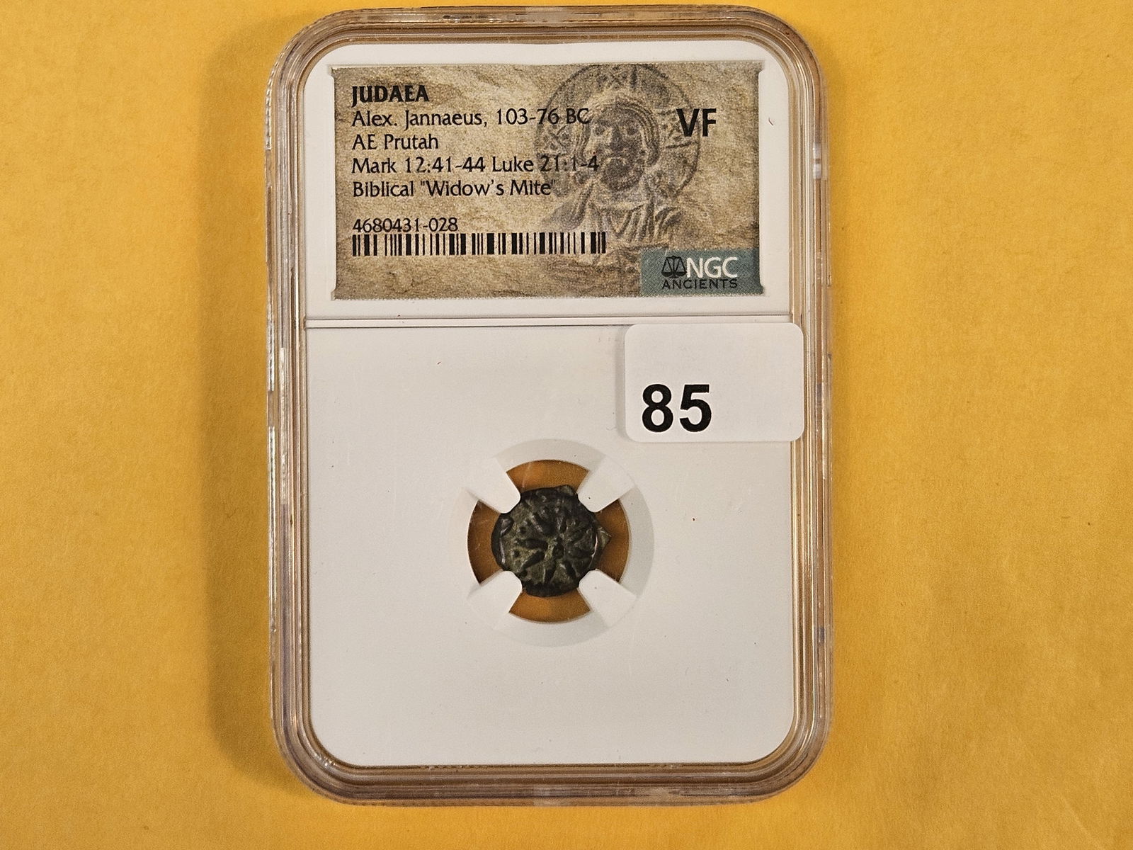 ANCIENT! NGC Alex. Jannaeus 103 - 76 BC in Very Fine - 2
