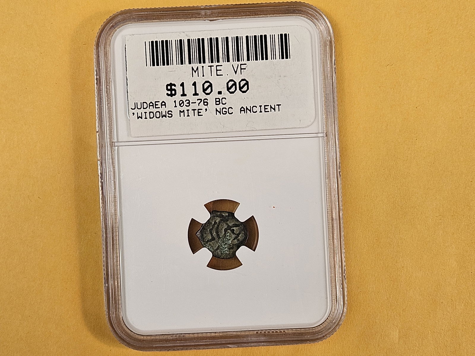 ANCIENT! NGC Alex. Jannaeus 103 - 76 BC in Very Fine - 3