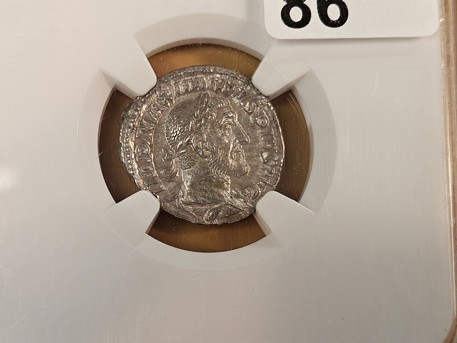ANCIENT! NGC Maximinus I, AD 235 - 238 in CHOICE About Uncirculated: Strike: 4/5 and Surface: 4/5. AR Denarius 