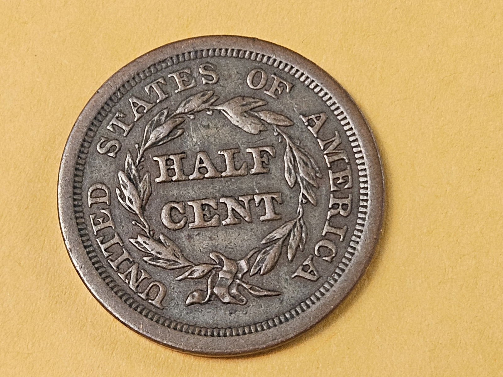 1851 Braided Hair Half Cent in Extra Fine - 3