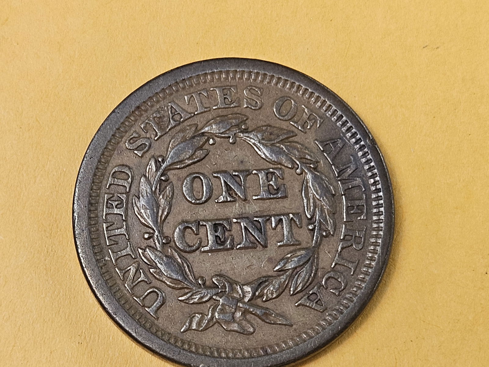 Very nice 1846 Braided hair Large Cent in About Uncirculated - 5