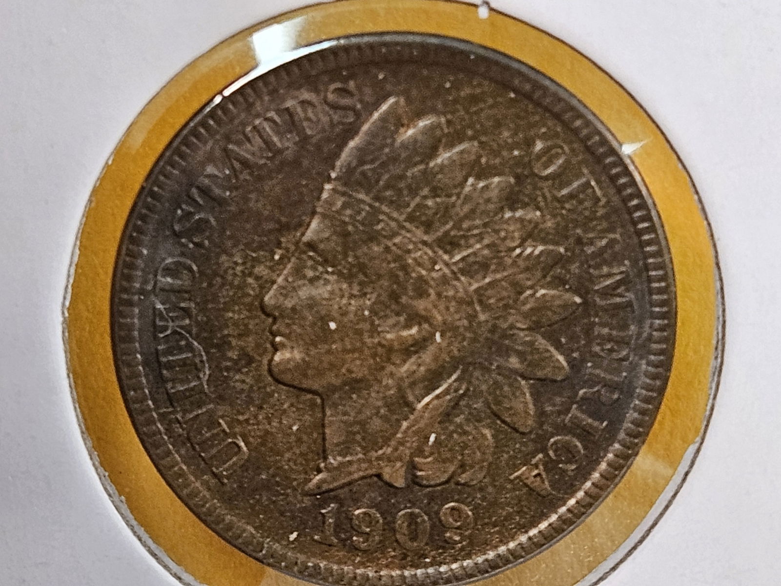 ** SEMI-KEY 1909-S Indian Cent in About Uncirculated! - 4