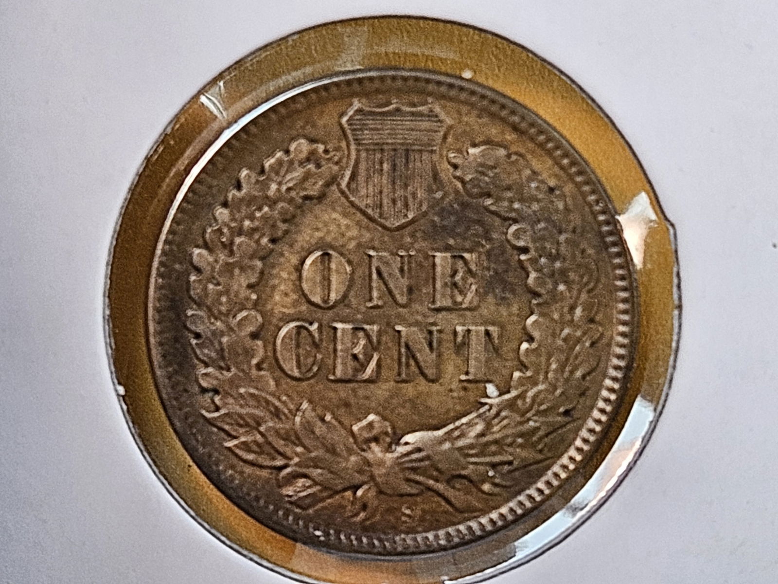 ** SEMI-KEY 1909-S Indian Cent in About Uncirculated! - 6