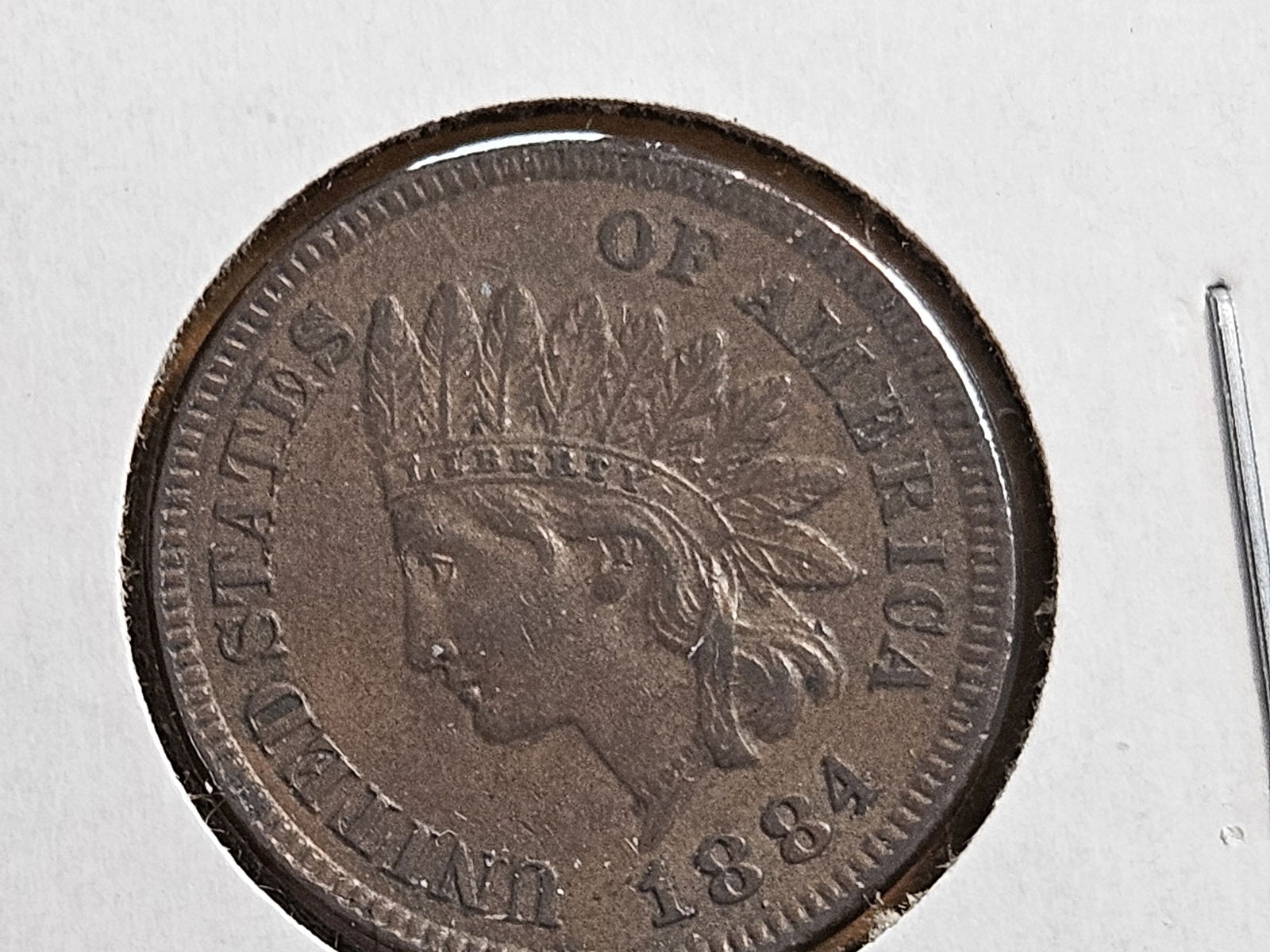 1884 and 1885 Indian Cents - 2