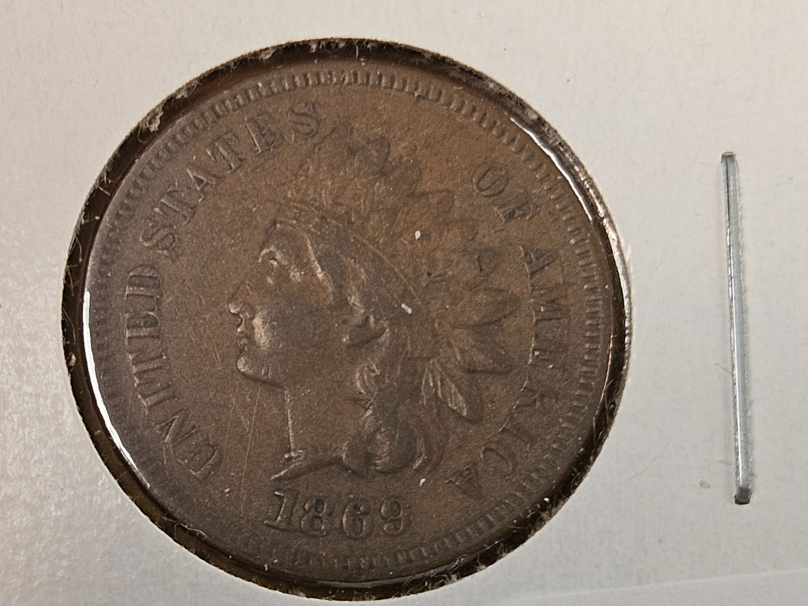 * Semi-Key 1869 Indian Cent - 3