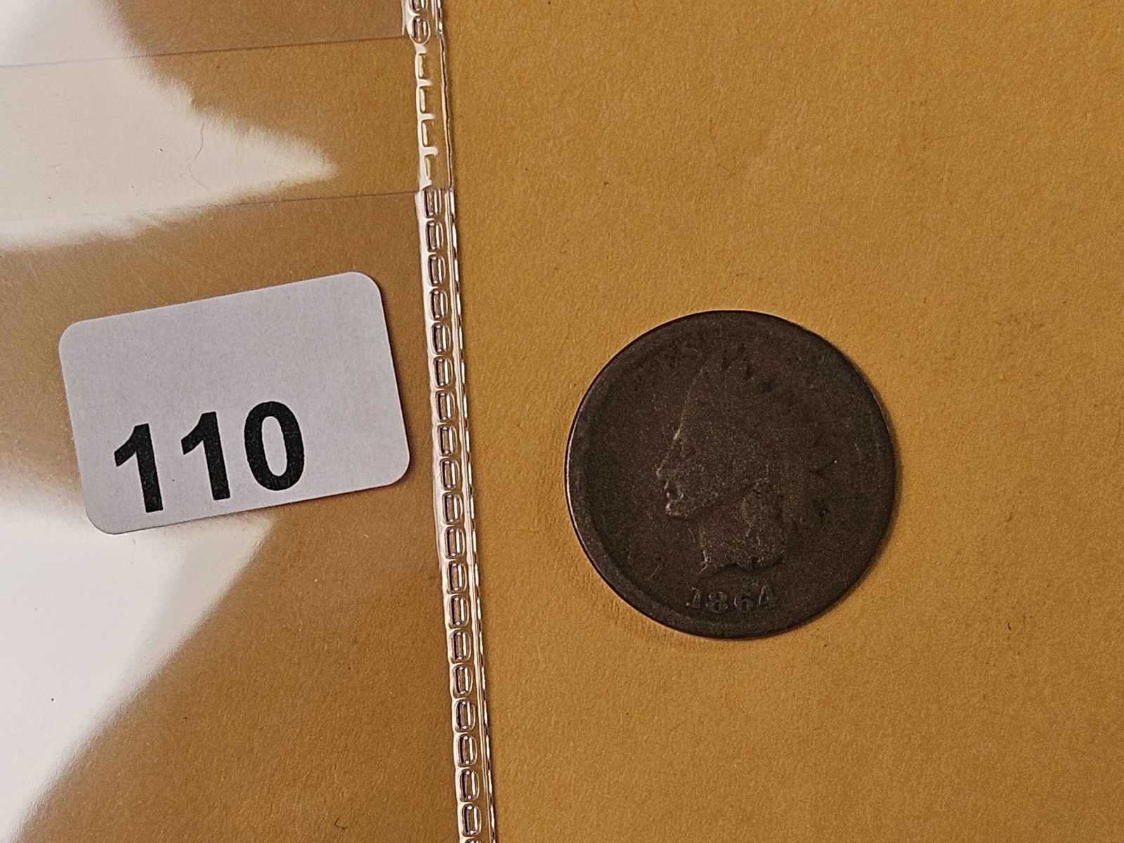 Semi-Key 1864-L Indian Cent - 2