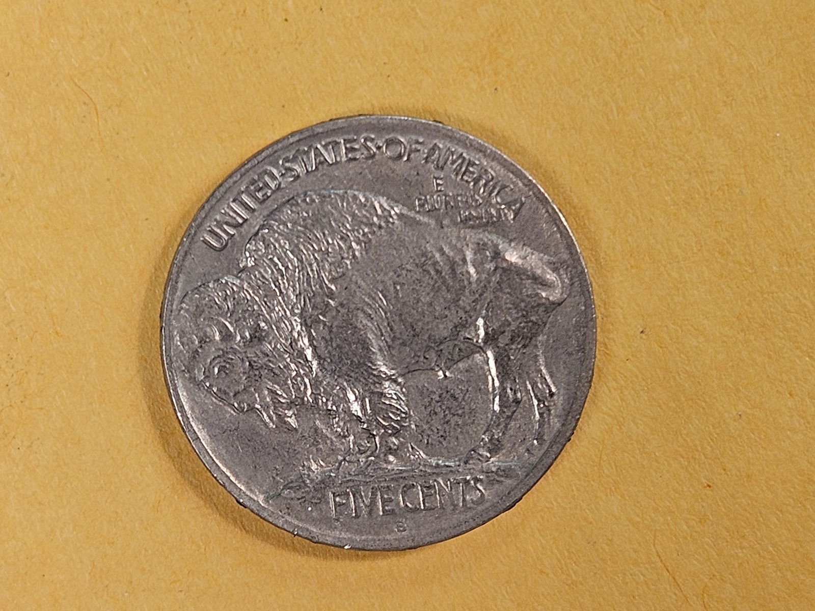 Semi-Key 1913-S Type 1 Buffalo Nickel in About Uncirculated - 5
