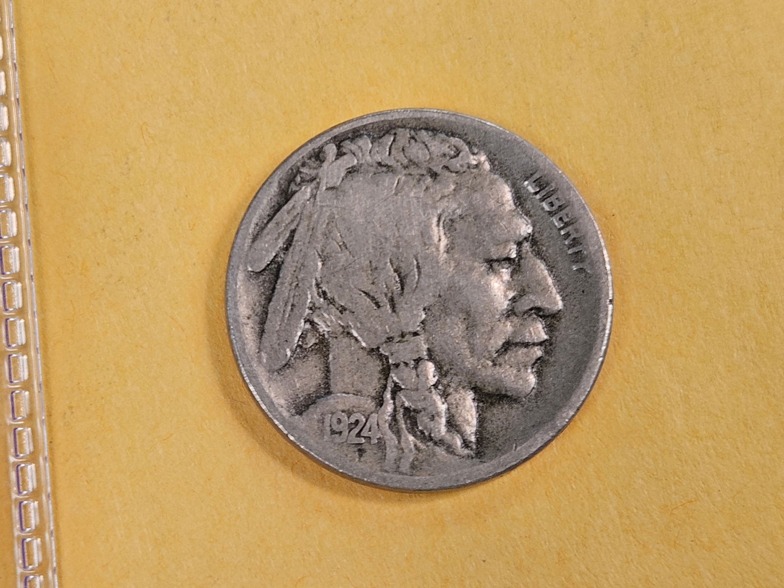 Better date 1924-S Buffalo Nickel: In Very Fine plus 