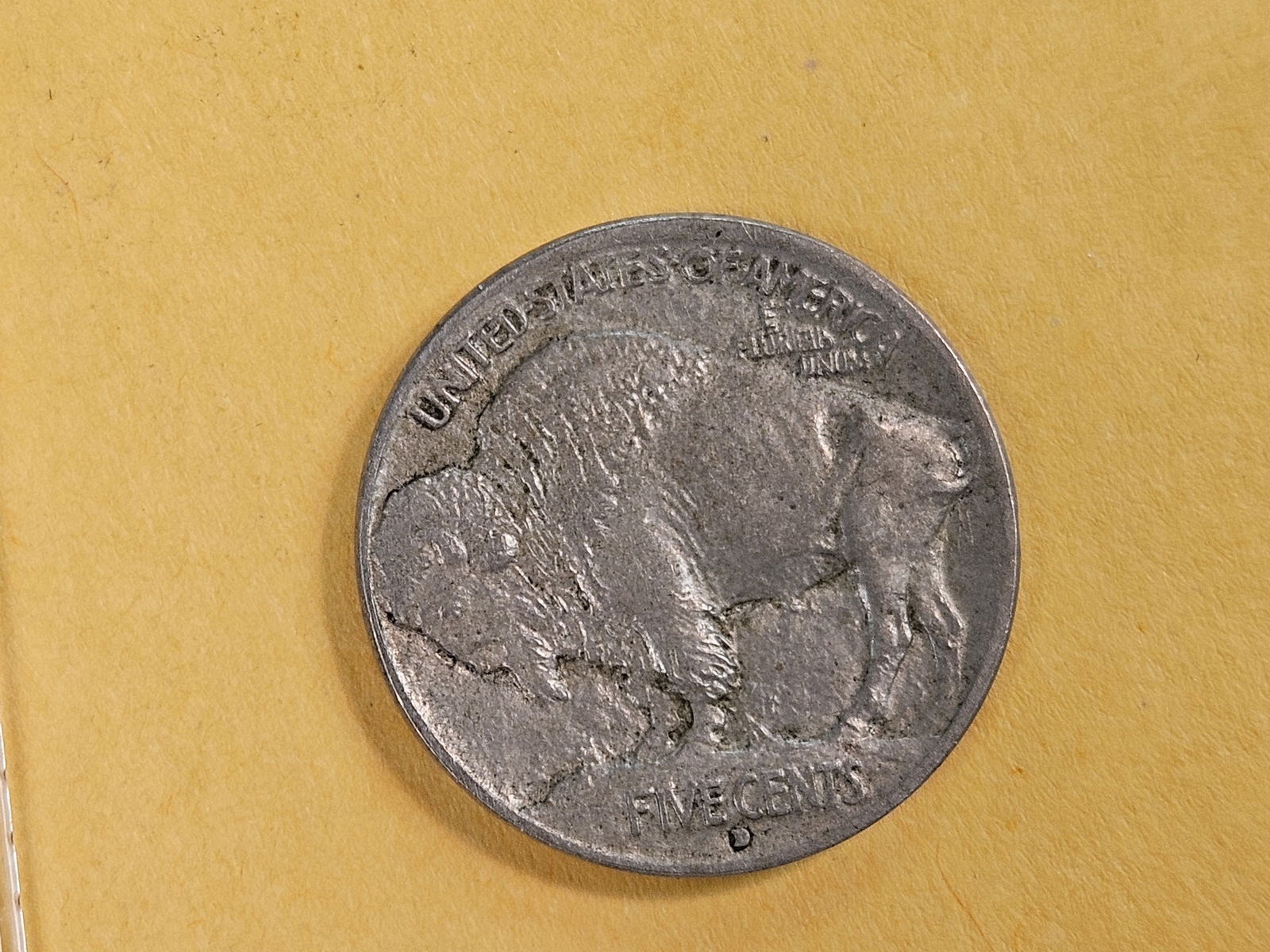Semi-Key 1913-D Type 1 Buffalo Nickel - 3