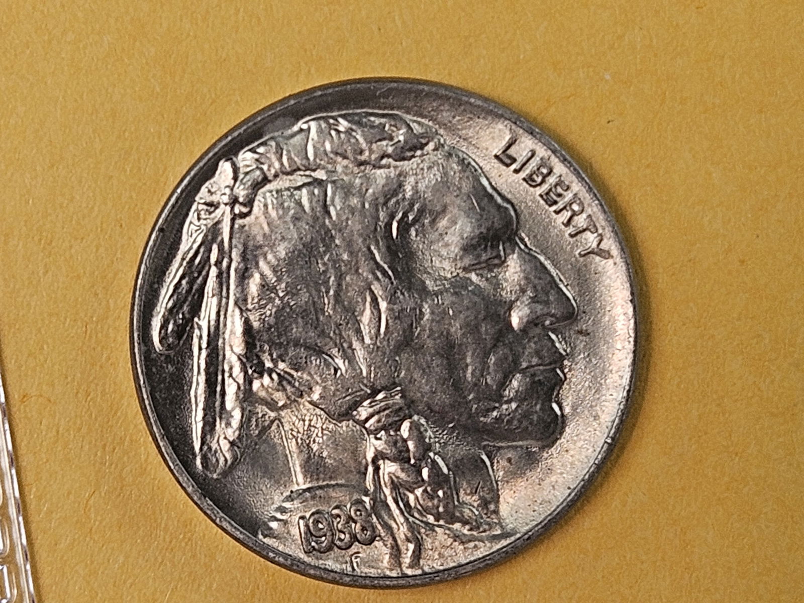 Very Choice Brilliant Uncirculated 1938-D Buffalo Nickel - 4