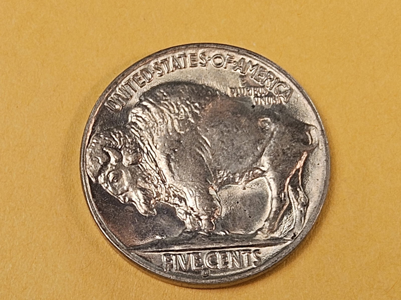 Very Choice Brilliant Uncirculated 1938-D Buffalo Nickel - 5