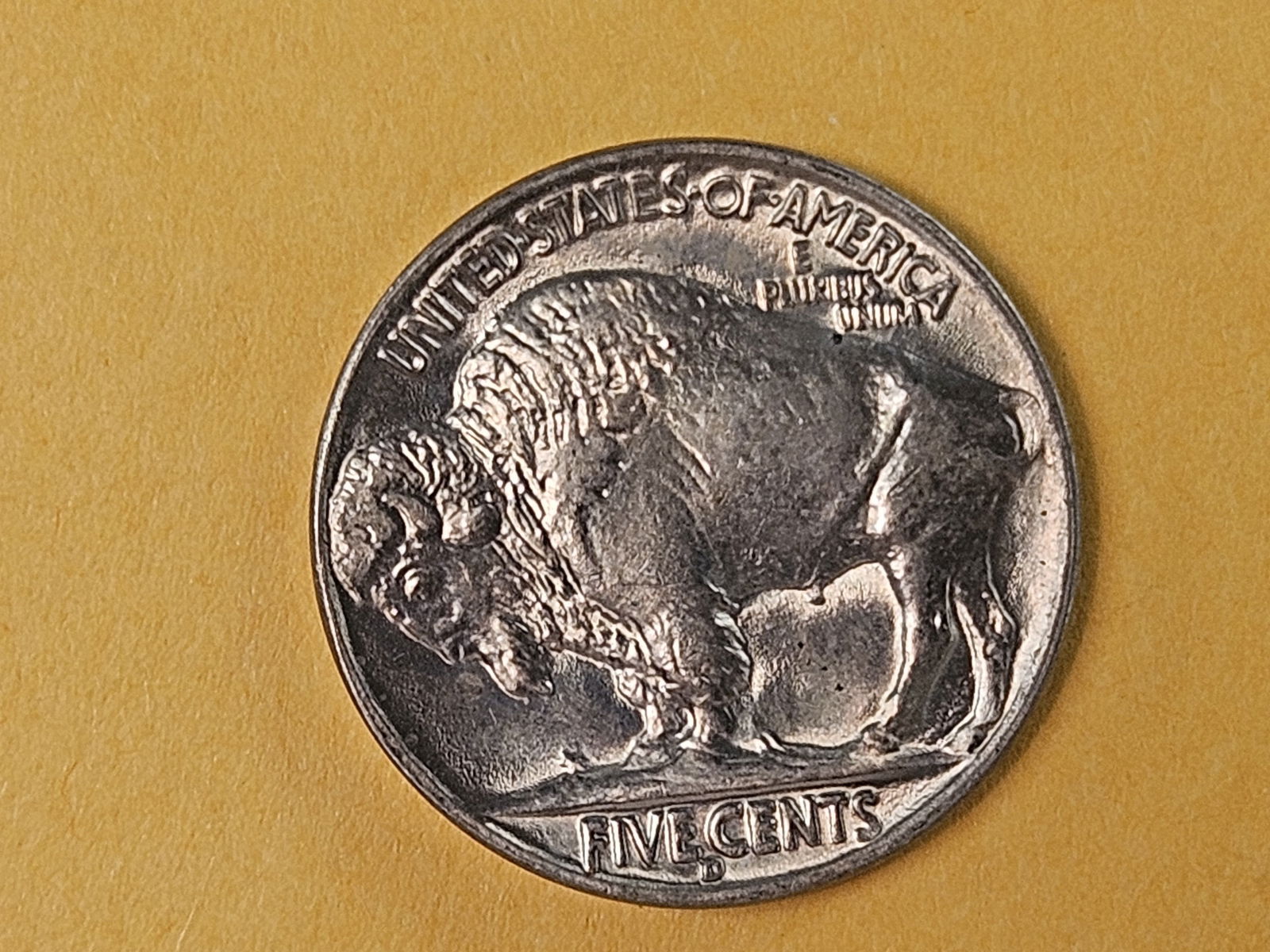 Very Choice Brilliant Uncirculated 1938-D Buffalo Nickel - 6