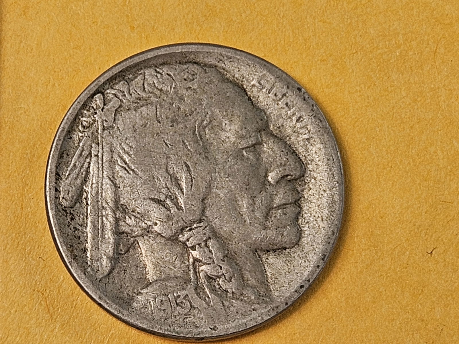 Semi-Key Date 1913-S Type 1 Buffalo Nickel (1 of 3)